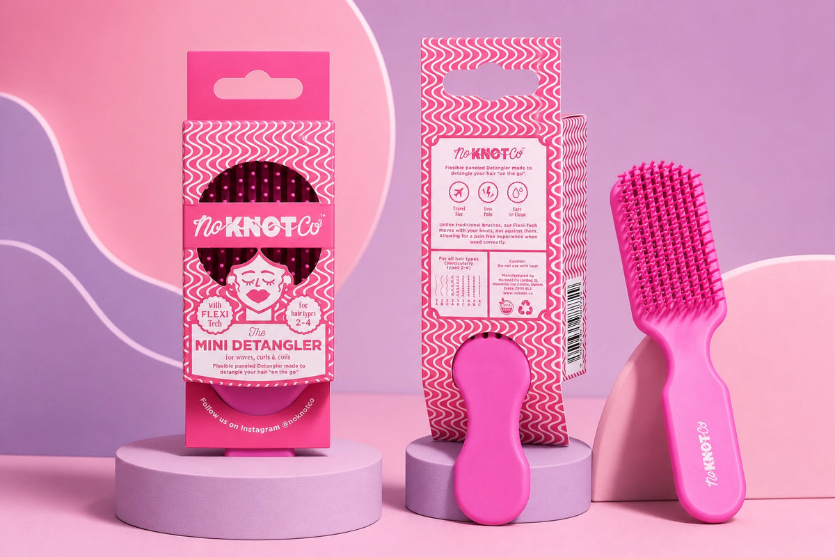 Hair Brush Packaging Design | No Knot Co