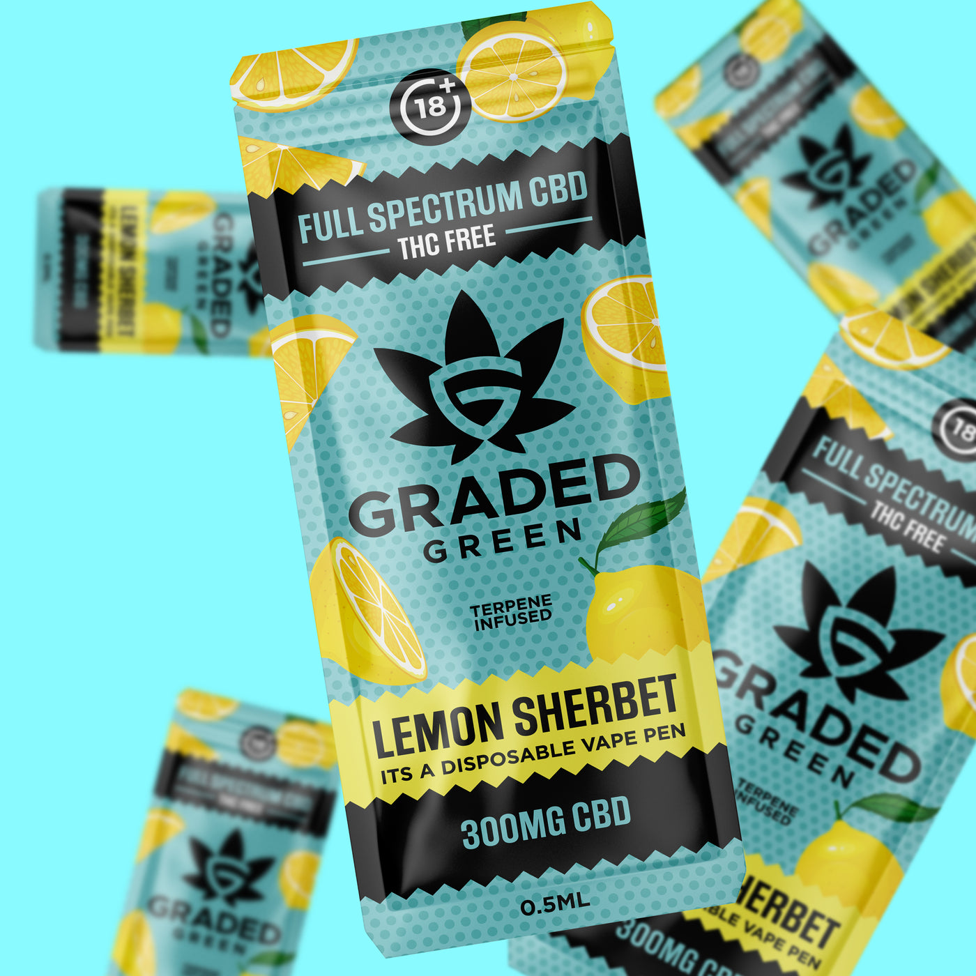 Graded Green - CBD Brand Design image 8 by Y Not Tony Design Studio
