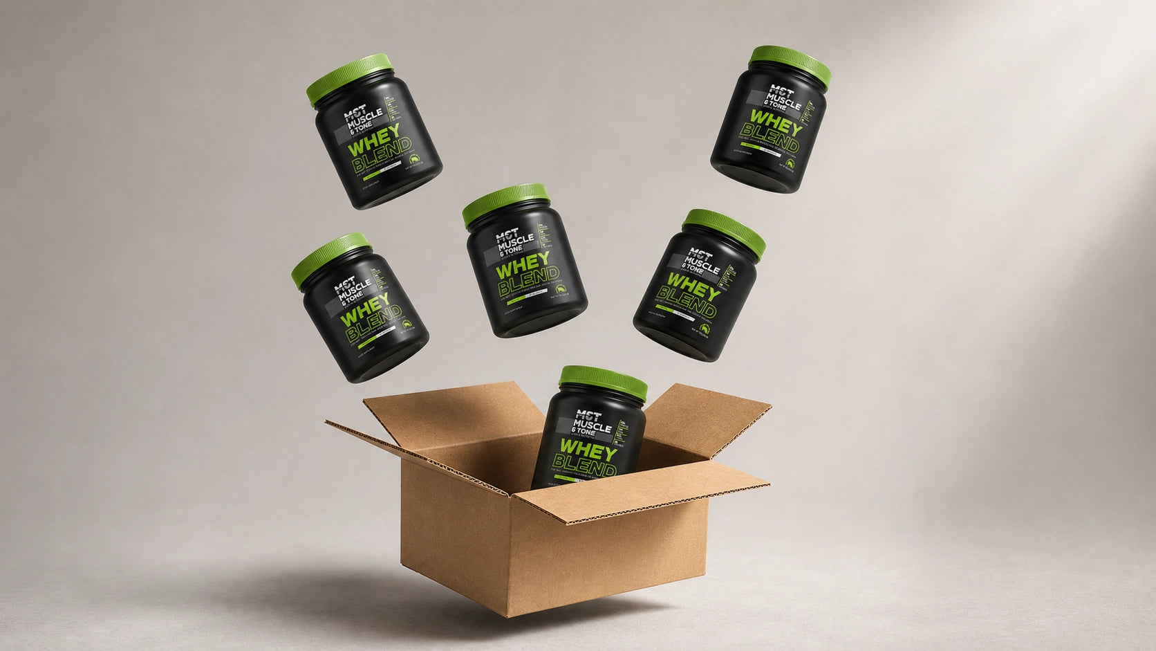 Whey Protein Packaging Design for M&T Muscle & Tone