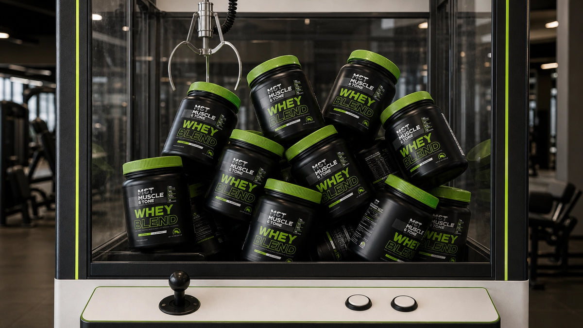 Whey Protein Packaging Design for M&T Muscle & Tone
