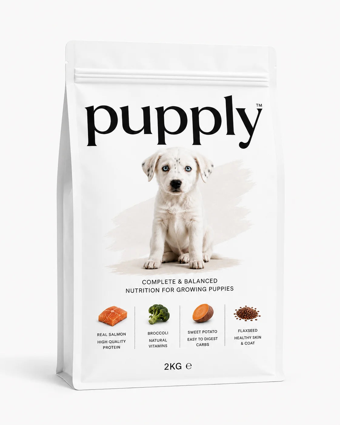 Pupply Premium Puppy Food Packaging Design