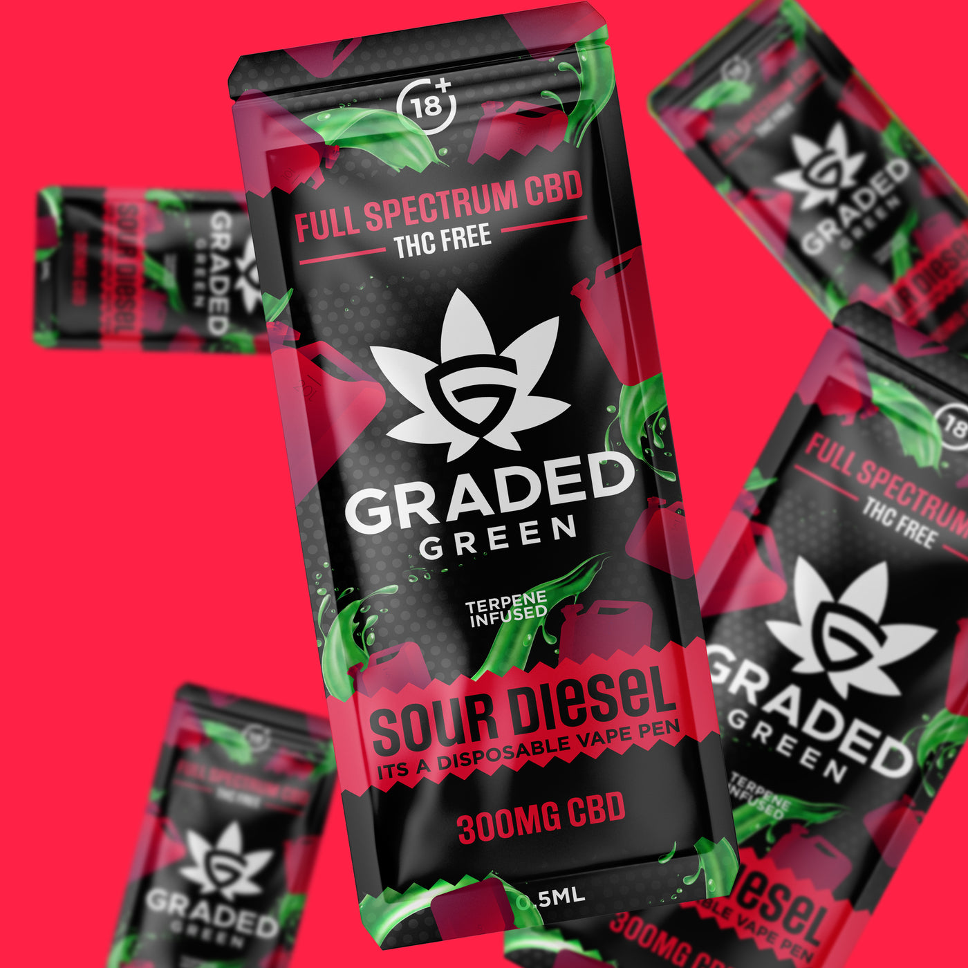 Graded Green - CBD Brand Design image 4 by Y Not Tony Design Studio