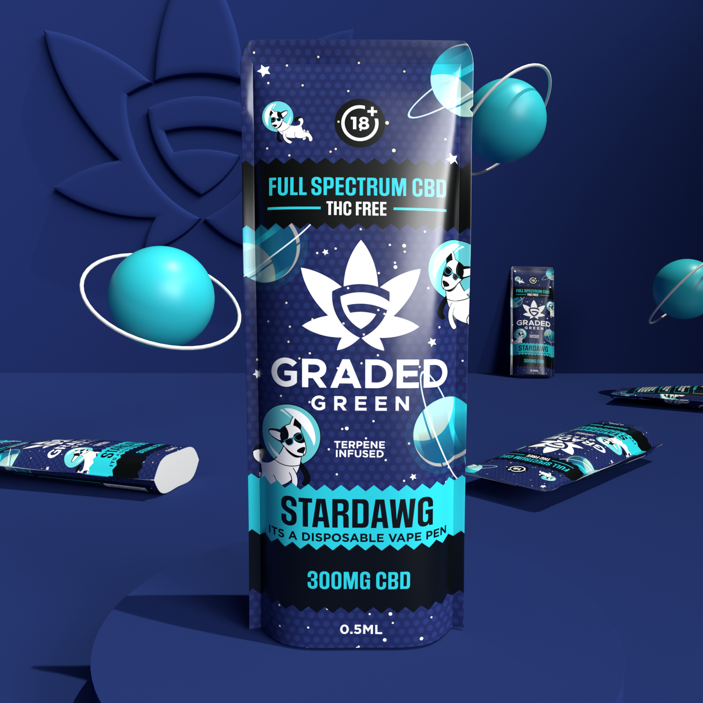 Graded Green - CBD Brand Design image 2 by Y Not Tony Design Studio