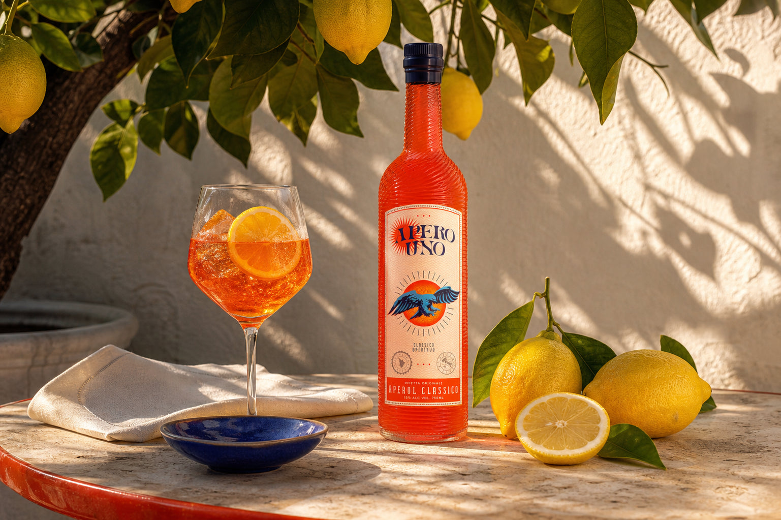 Apero Uno Italian Aperitif Label Design