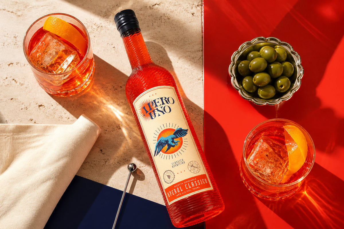 Apero Uno Italian Aperitif Label Design