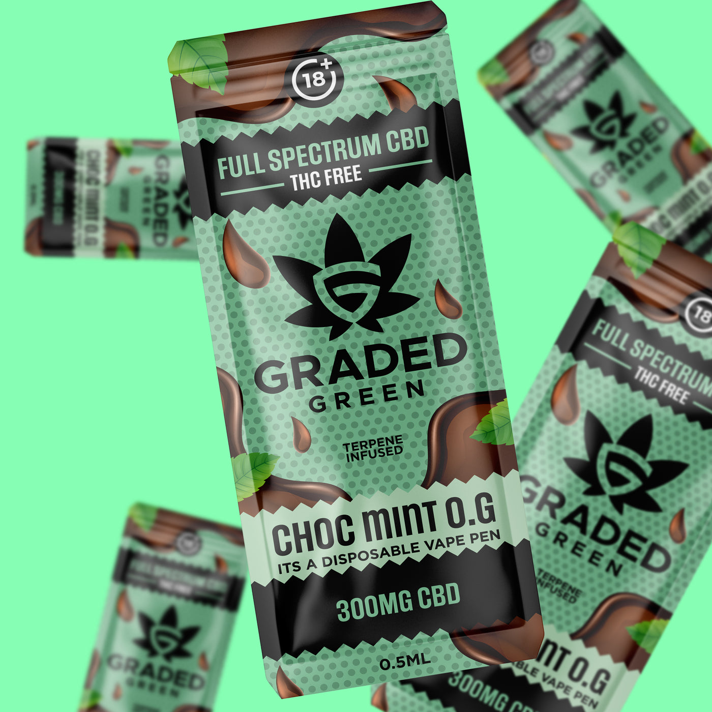 Graded Green - CBD Brand Design image 3 by Y Not Tony Design Studio