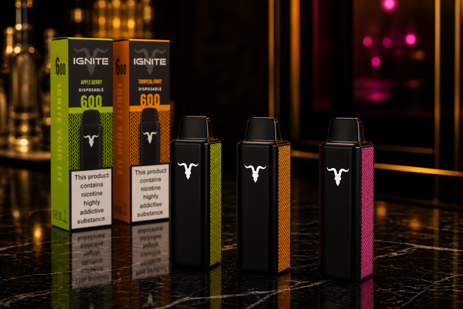 Premium Vape Packaging Design for IGNITE by Dan Bilzerian