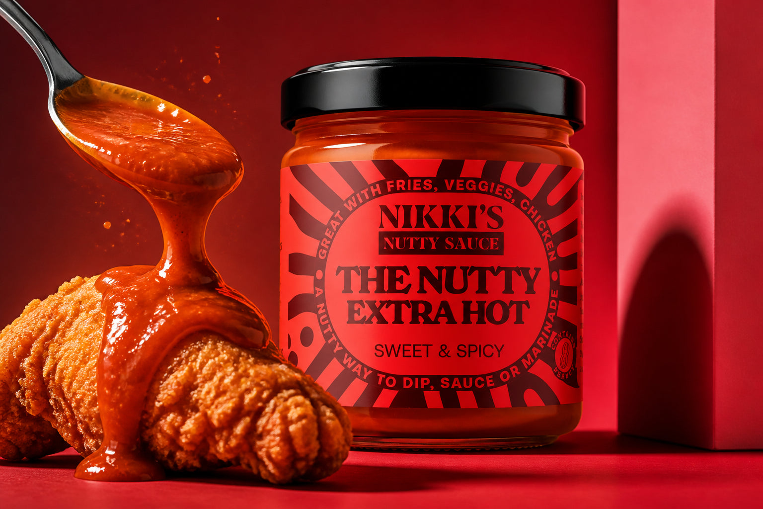 Nikki Nutty Sauces: Sauce Label and Packaging Design