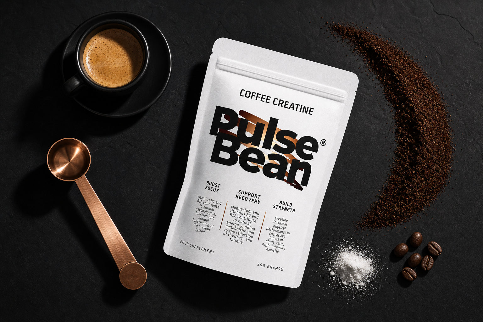 Pulse Bean Coffee Creatine Packaging Design