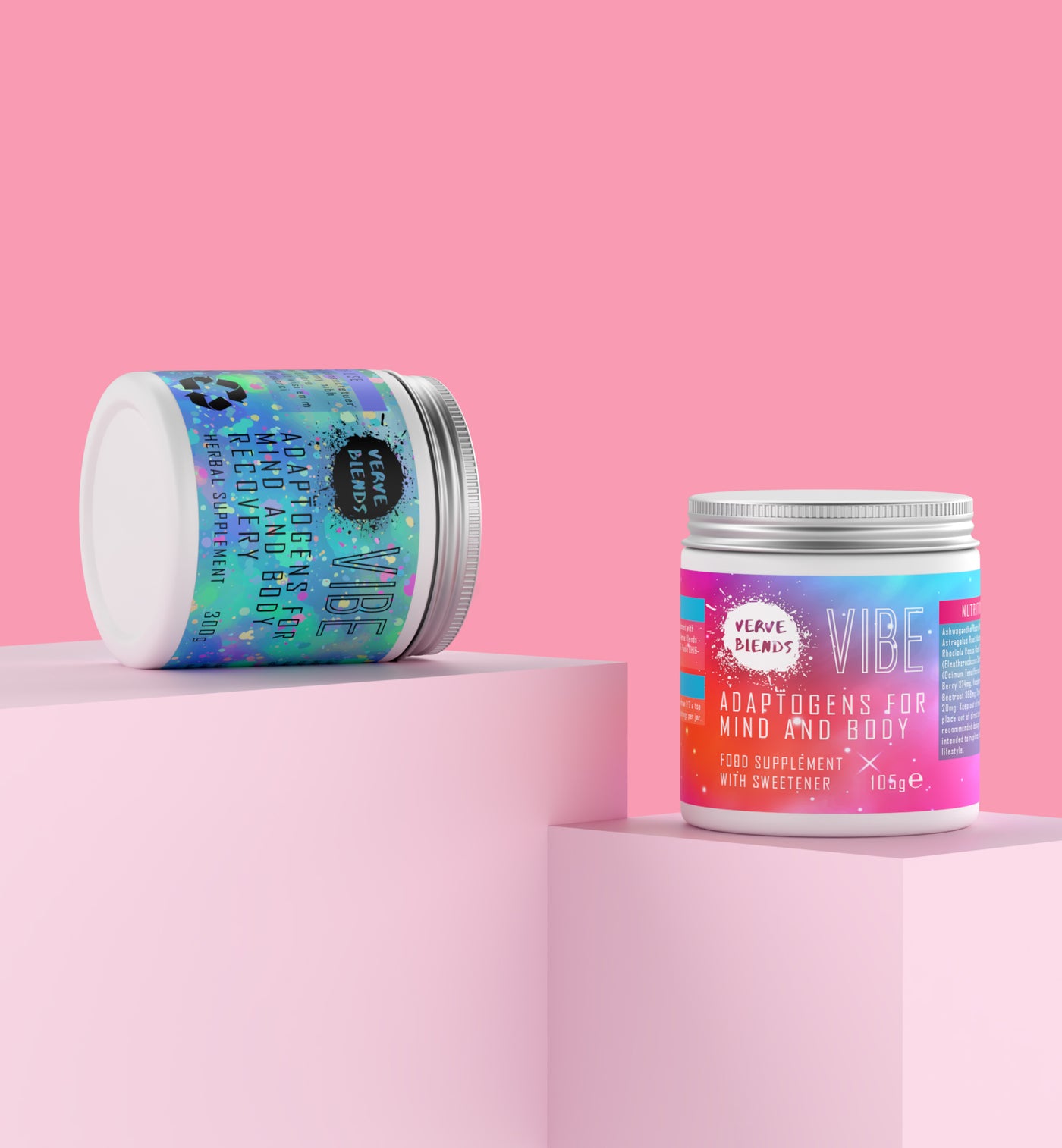 Verve Blends Packaging Design for Adaptogen Supplements image 2 by Y Not Tony Design Studio