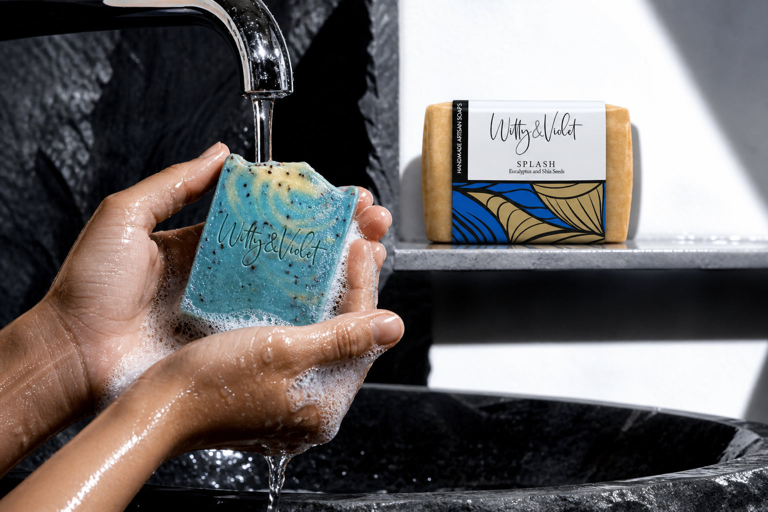 Witty & Violet Handmade Soap Packaging Design