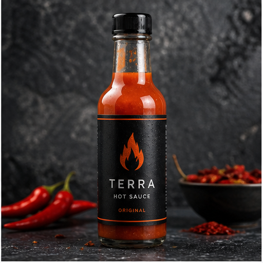 Sauce labels visual for Bottle label design by Y Not Tony Design Studio