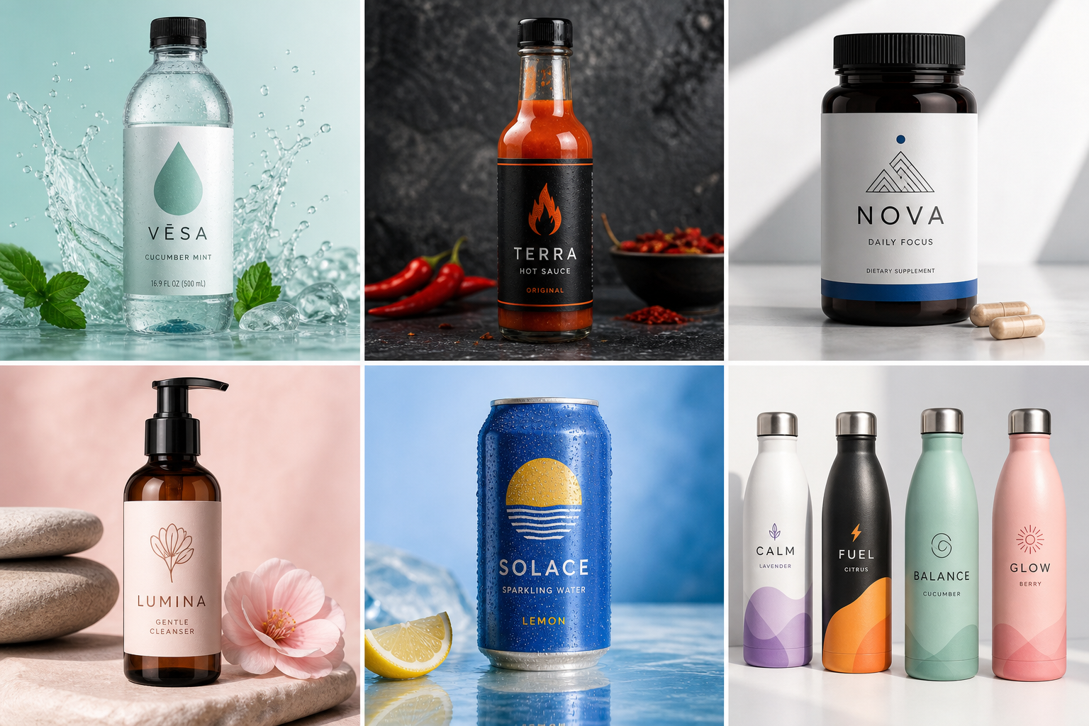 Bottle label design and 3D product render by Y Not Tony Design Studio