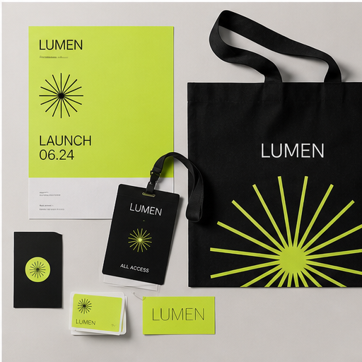 Launch asset toolkits visual for Brand design by Y Not Tony Design Studio