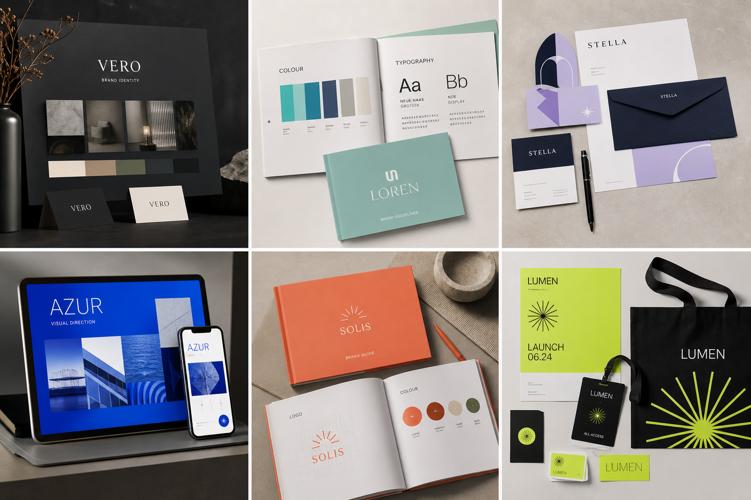 Modern brand identity design system with guidelines, colour, typography and launch assets by Y Not Tony Design Studio