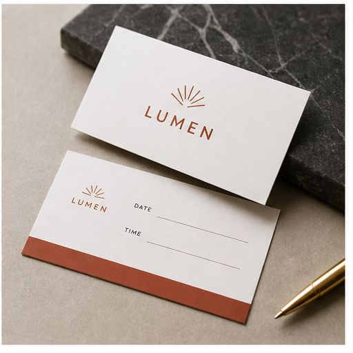 Print-ready PDF artwork visual for Business card design by Y Not Tony Design Studio