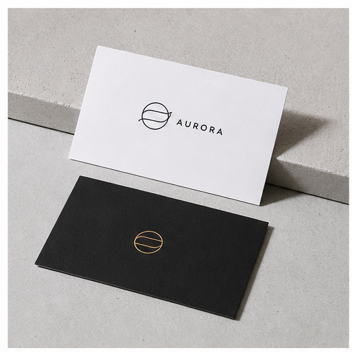 Single person card visual for Business card design by Y Not Tony Design Studio
