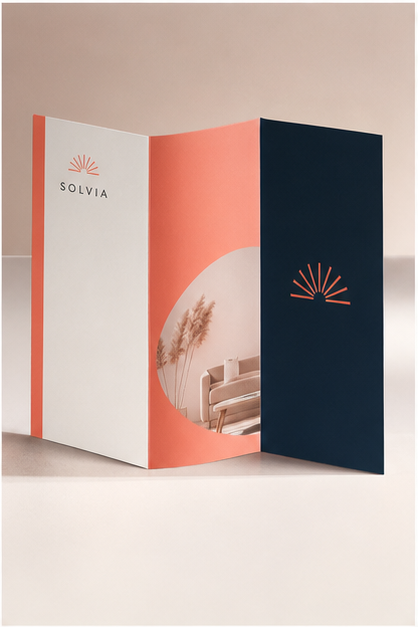 Tri-fold leaflets visual for Leaflet and brochure design by Y Not Tony Design Studio