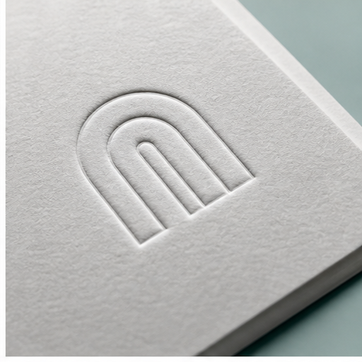 Embossed mark mockups visual for Logo design by Y Not Tony Design Studio