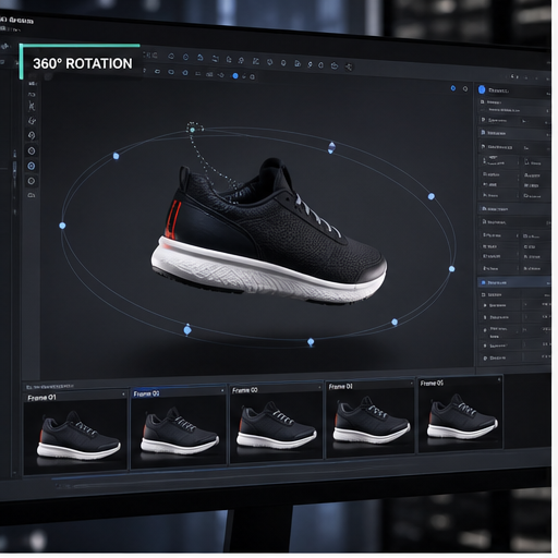 360 product rotations visual for Product animation by Y Not Tony Design Studio