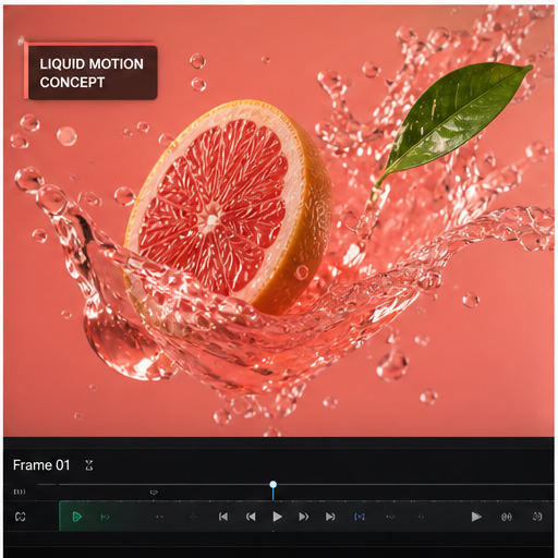Ingredient motion concepts visual for Product animation by Y Not Tony Design Studio