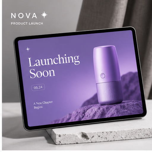 Product launch graphics visual for Social media design services by Y Not Tony Design Studio