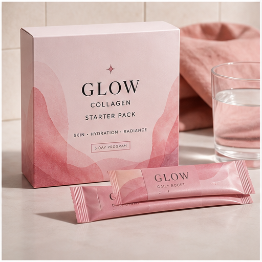 Sachets and starter packs visual for Supplement packaging design by Y Not Tony Design Studio