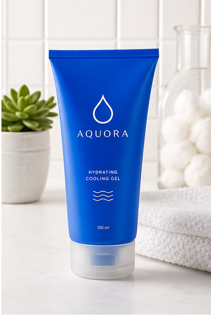 Gel and lotion packaging visual for Tube packaging design by Y Not Tony Design Studio