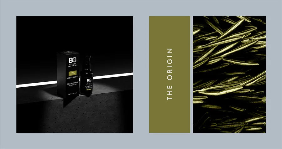 Front-facing Bakare men's grooming packaging range