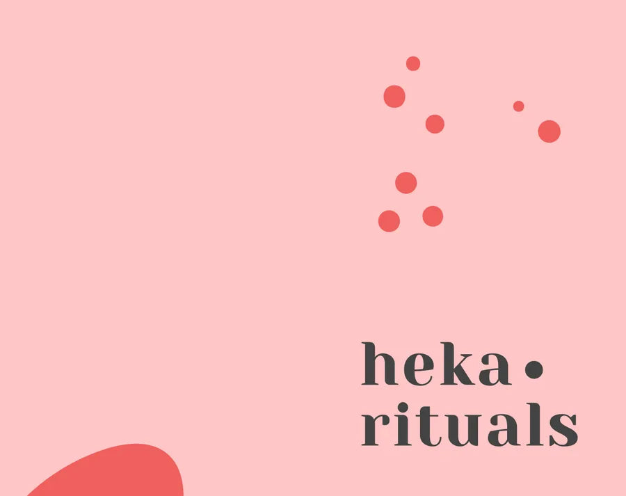 Front-facing Heka Rituals collagen supplement packaging